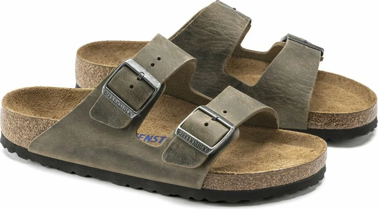 Flip-flop Arizona z mehkimi podplatom, Birkenstock, zelene, za ženske/moške