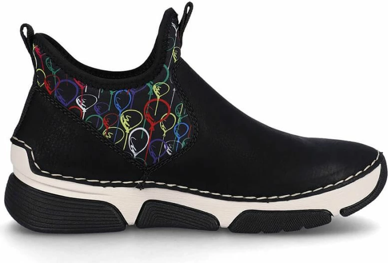 Visoke čevlje Rieker, ženske, črne