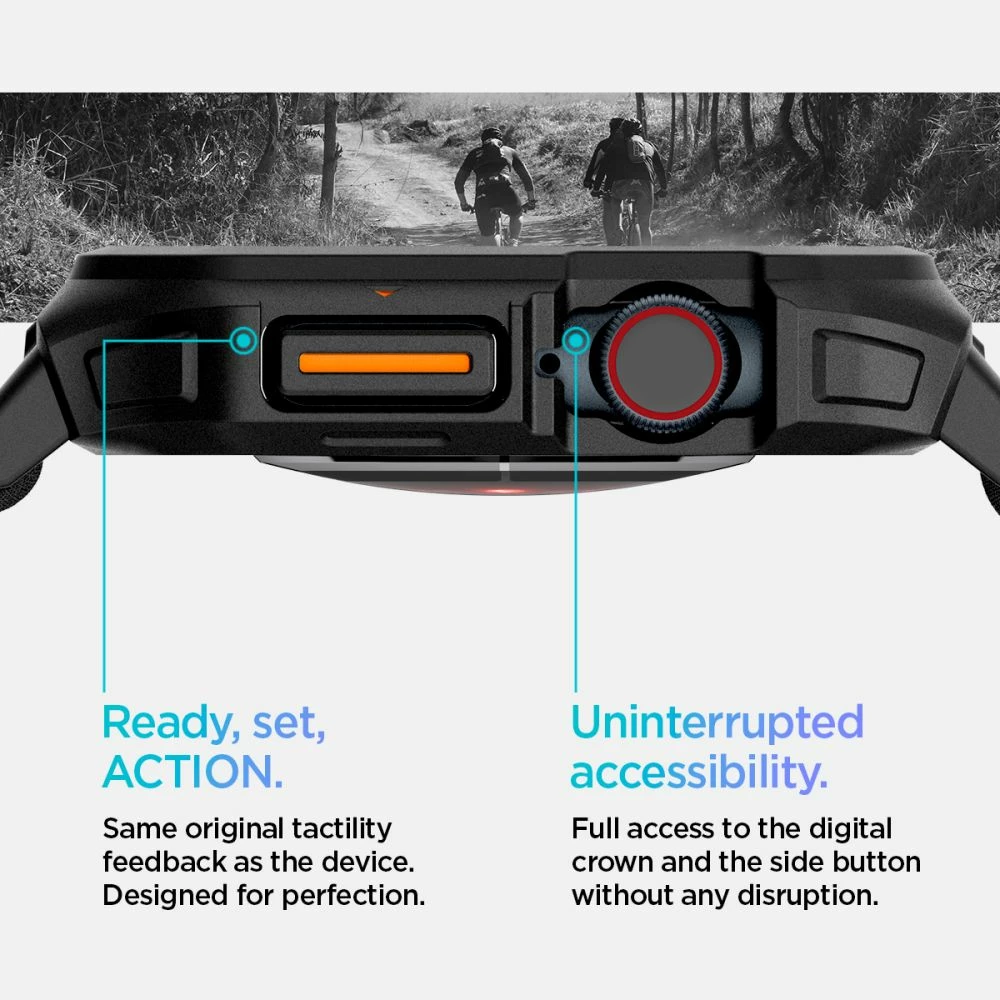 Zaščitni trak Spigen Lite Fit PRO za Apple Watch 10, 42 mm, črn