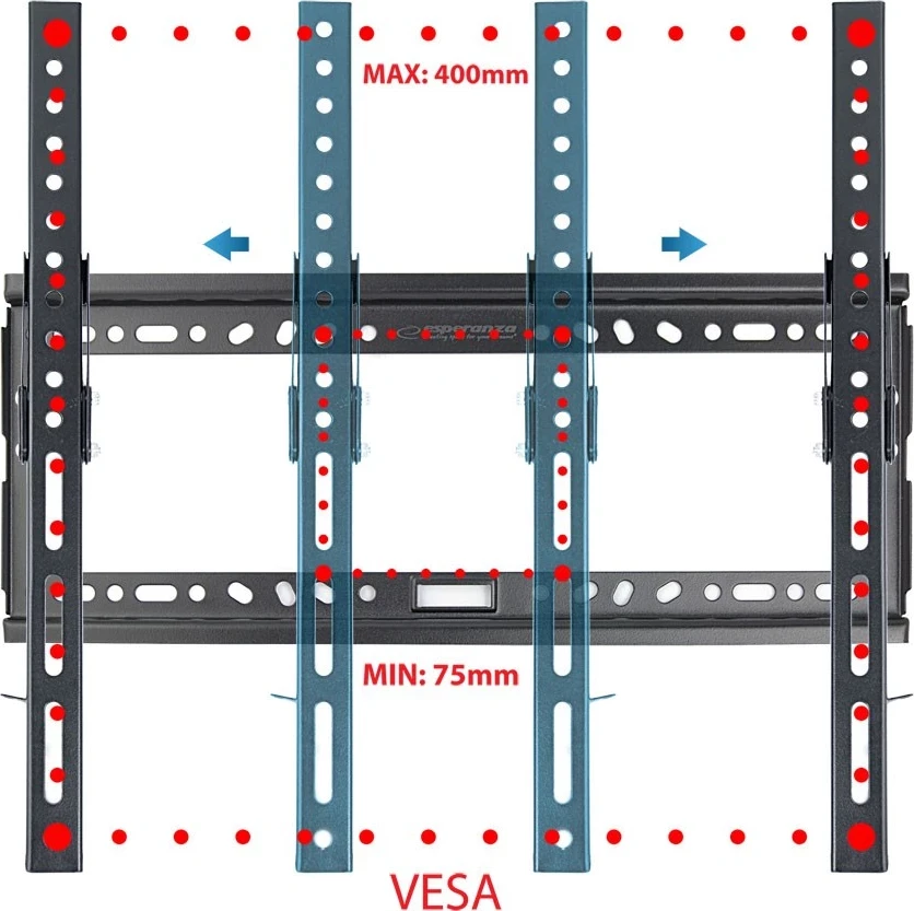 Nosilec za TV Esperanza ERW014, 26-70'', črn