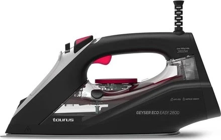 Parni/poletni likalnik s keramično ploščo Taurus Geyser Eco Easy 2800, 2800 W, črn