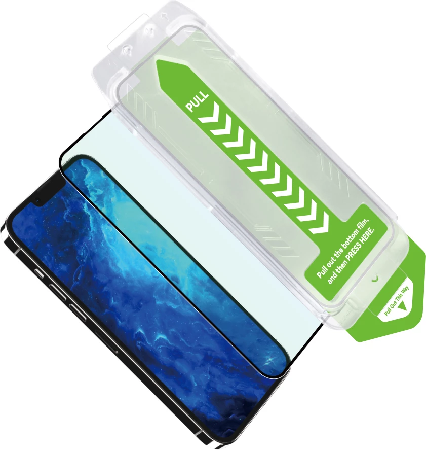 Kaljeno steklo z montažnim okvirjem za iPhone 14 Plus, Wozinsky Premium Glass, črn