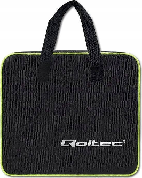 Prenosni polnilec za električna vozila Qoltec 52468, 3,5 kW, 5 m, z LCD, zelen