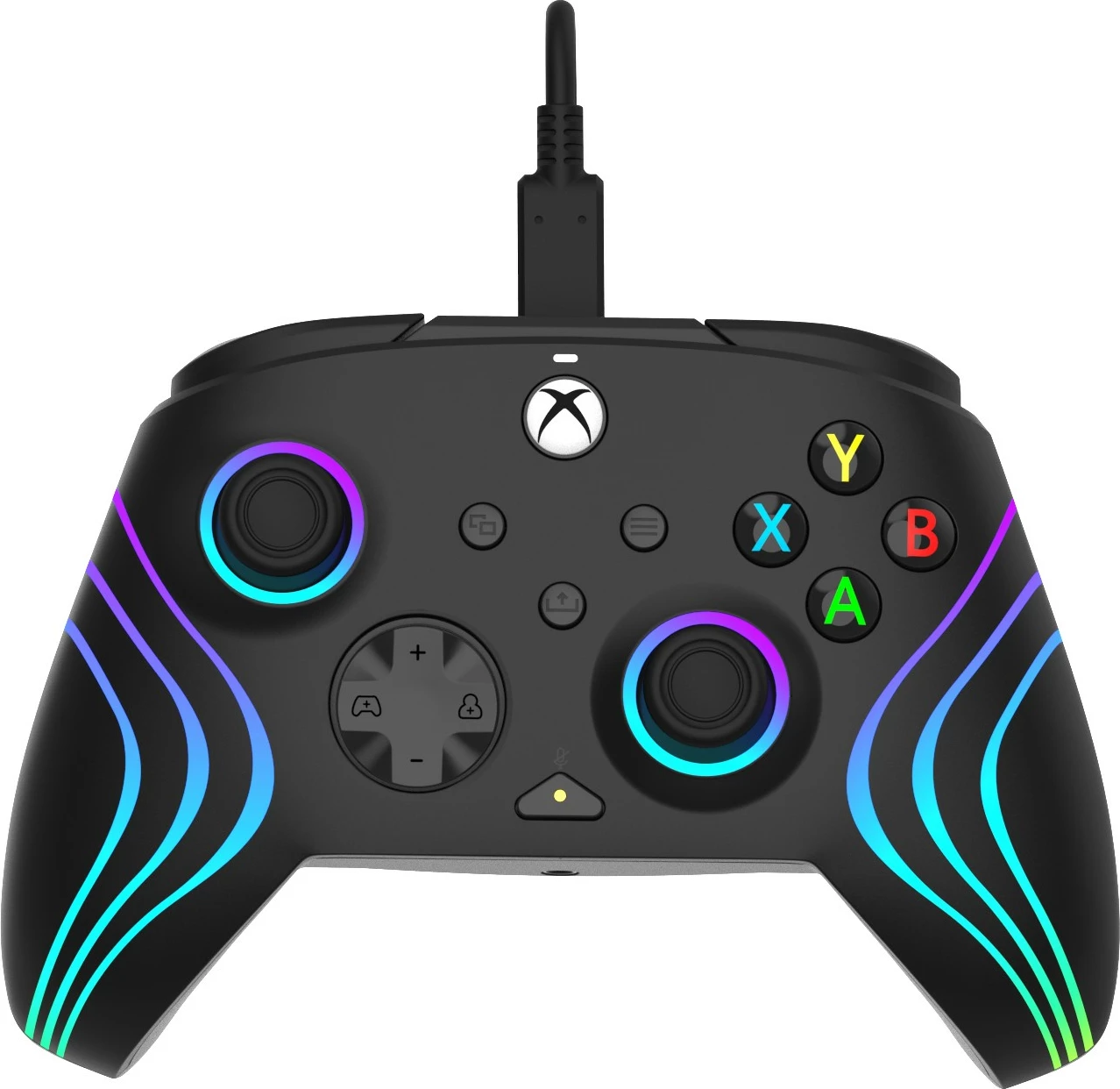 Žičen igralni kontroler PDP Afterglow Wave, PC, Xbox One, Xbox Series S/X, USB, črn