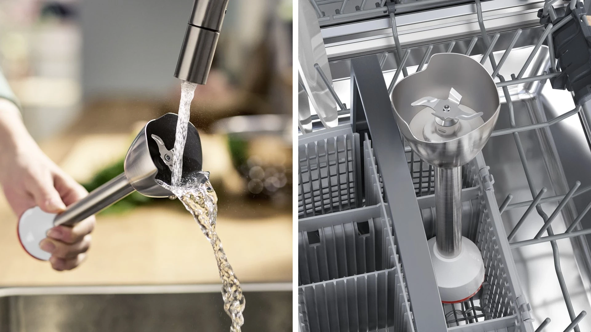 Ročni mešalnik 0,6 L, 600 W, črno-beli Bosch Serie 4 MSM4W210