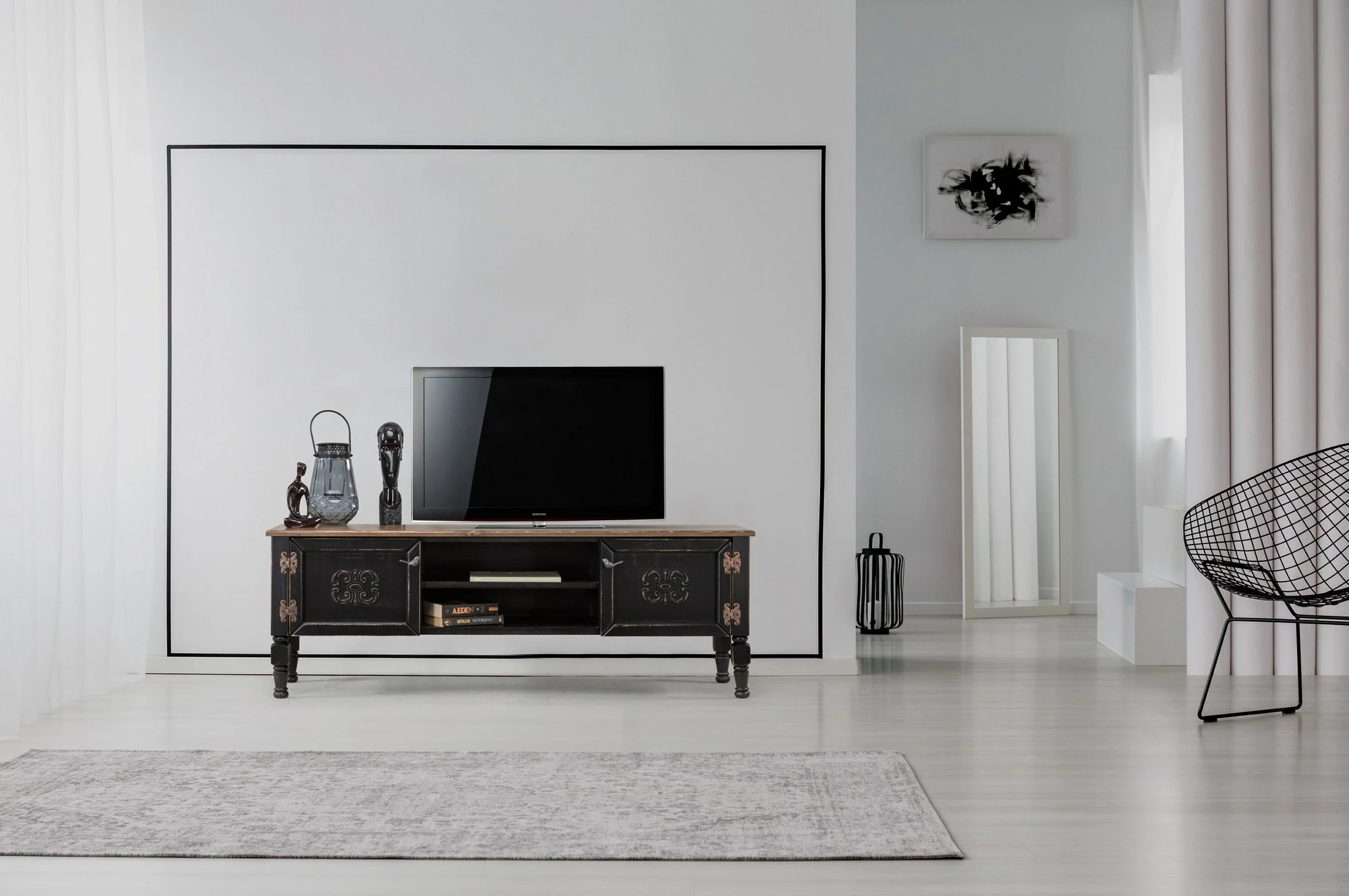TV komoda Ada TV, Hanah Home, črna