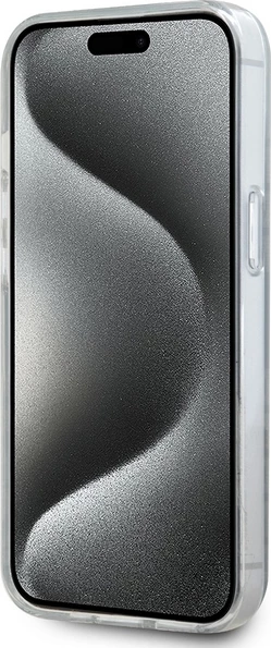 Ovitek za telefon DKNY IML Mono & Stripe MagSafe za iPhone 15/14/13, črn