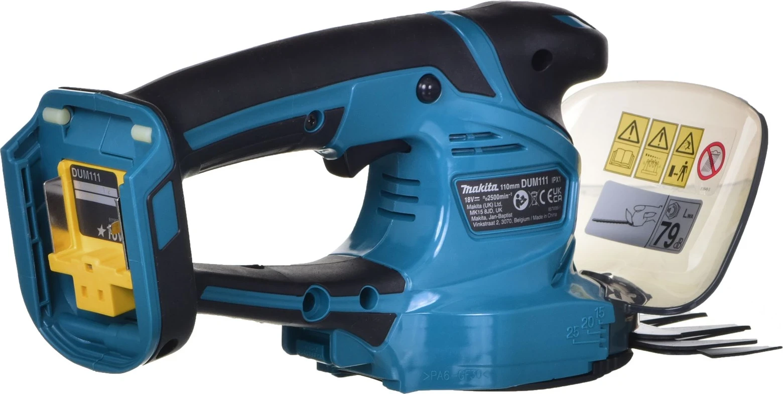 Gërshërë brez kabla za travo Makita DUM111ZX, 11 cm, črno-modra