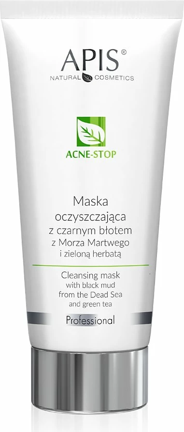 Maska za obraz z blatom Mrtvega morja in zelenim čajem APIS Acne-Stop, 200 ml