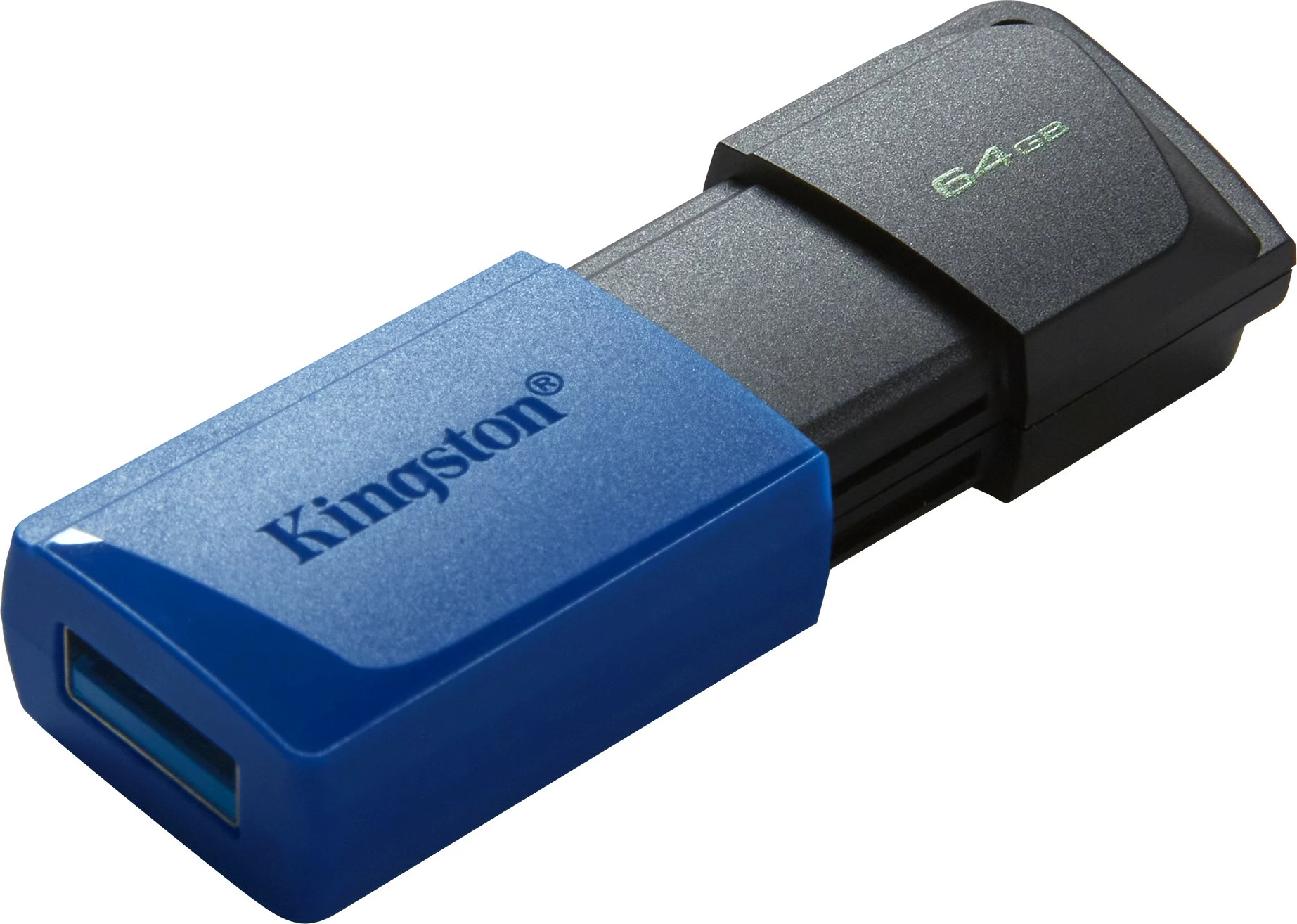 USB pomnilnik Kingston DataTraveler Exodia M, 64GB, USB 3.2 Gen 1, 2 kosa, črno + modro