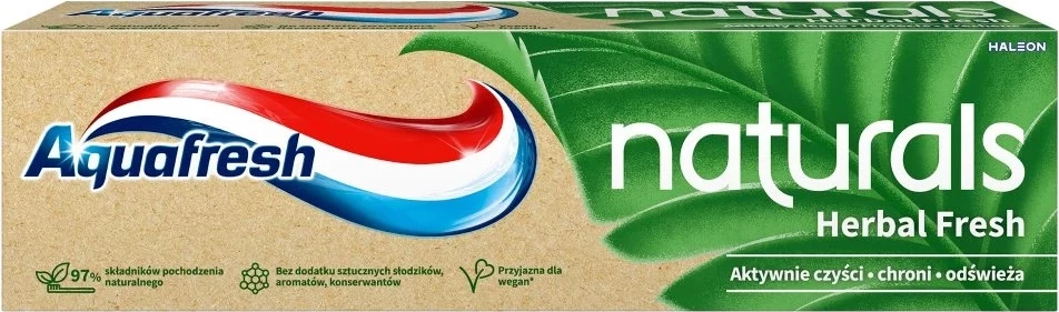Zobna pasta Aquafresh Naturals Herbal Fresh, 75 ml