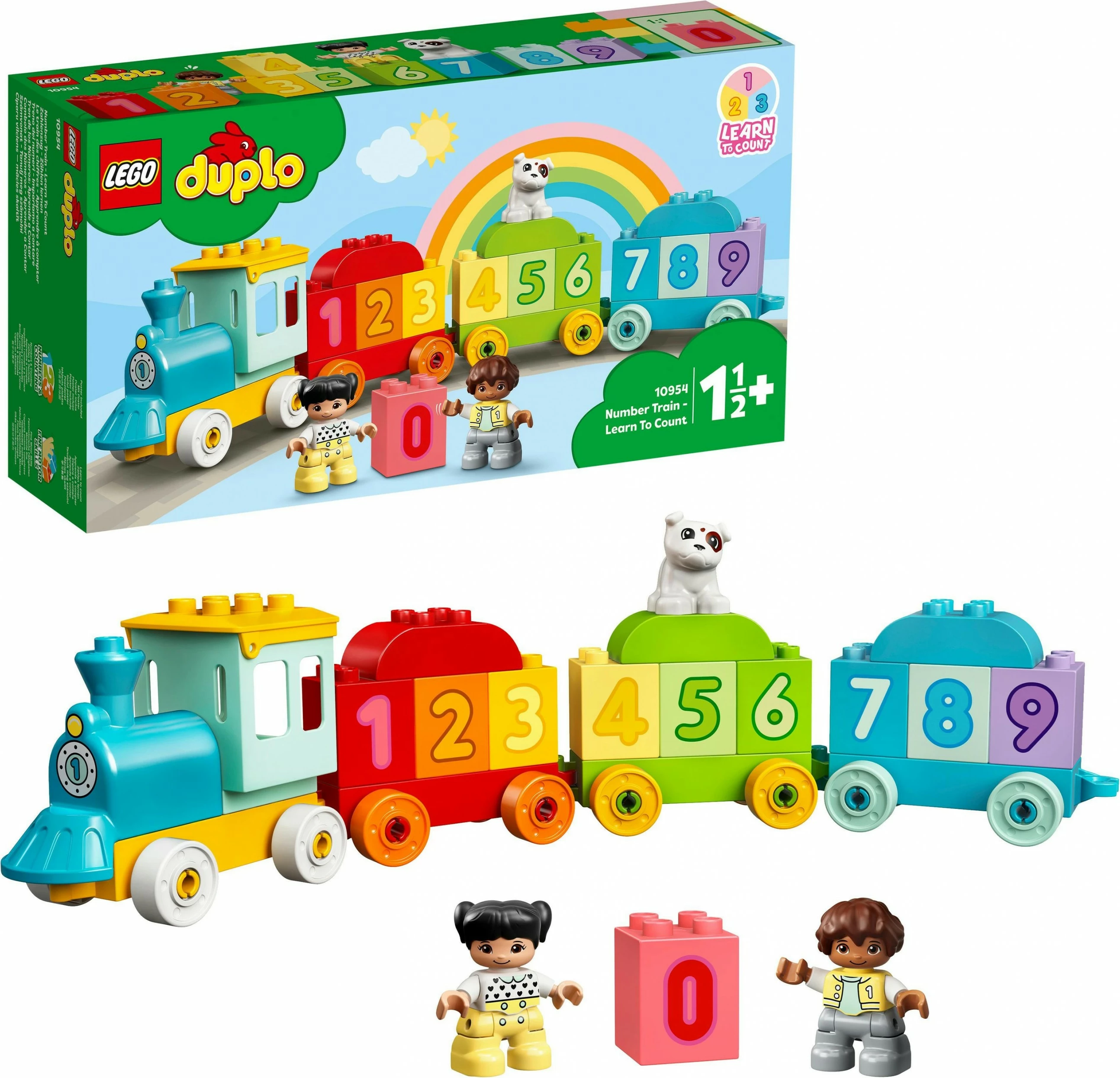 Številski vlak za učenje, LEGO DUPLO, 23 delov, večbarven
