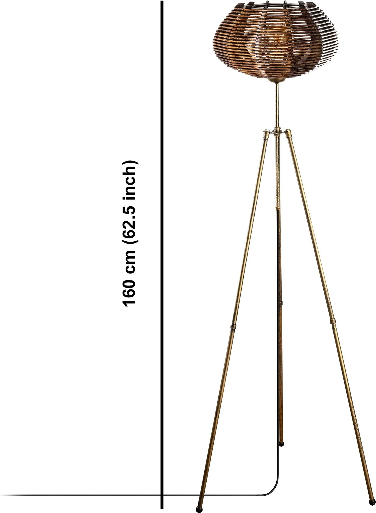 Stoječa svetilka Ellipse Floor Opviq, antikna barva