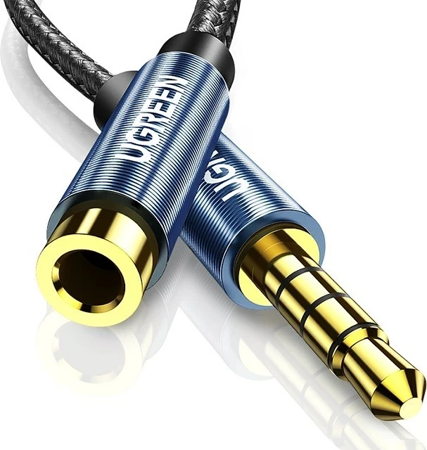 Podaljšek za AUX 3,5 mm, 2 m, modra — UGREEN 40675