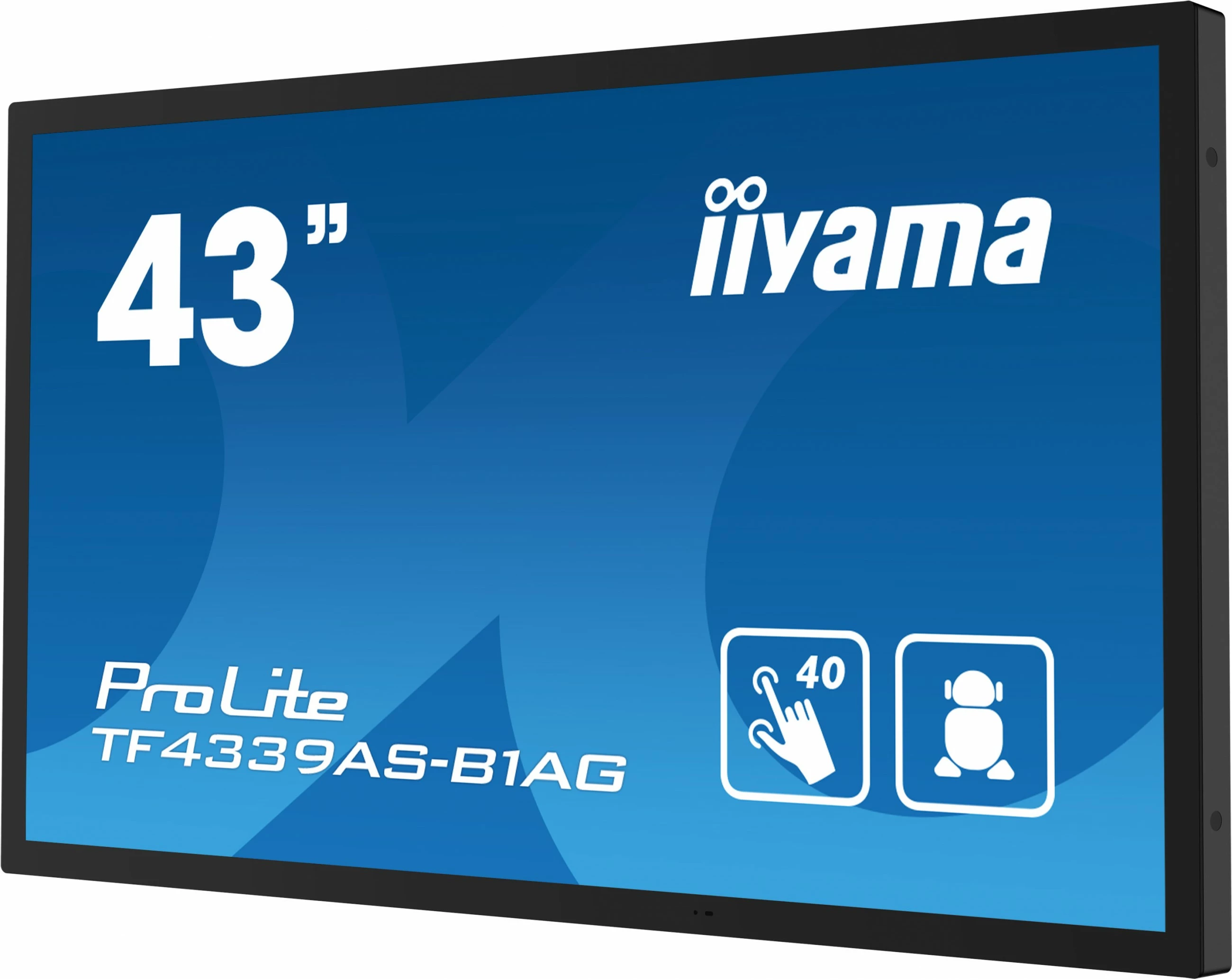 Interaktivni zaslon iiyama TF4339AS-B1AG, 42,5", LED, 4K, Android