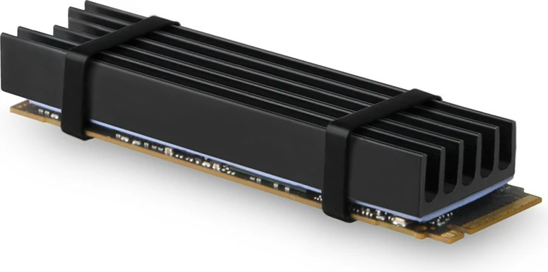 Pasivni hladilnik za SSD M.2, AXAGON CLR-M2L10, aluminij, 10 mm, črn