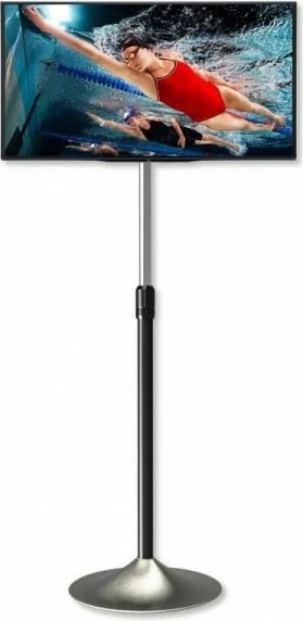 Stojalo za tla za monitor/TV, 13–27 palcev, nastavljivo, Techly 022632, srebrno