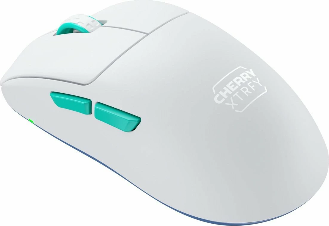 Brezžični miš Cherry XTRFY M68, 26000 DPI, modra, turkizna, bela