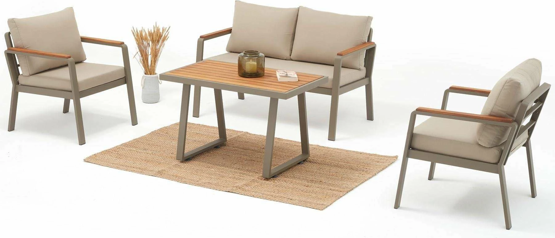 Lounge set za vrt Skye Decor Parma, bež