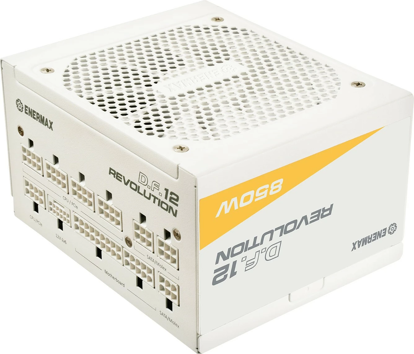 Napajalnik 850 W, 80 PLUS Gold, ATX 3.1, bel — Enermax Revolution D.F.12 ETV850G-W