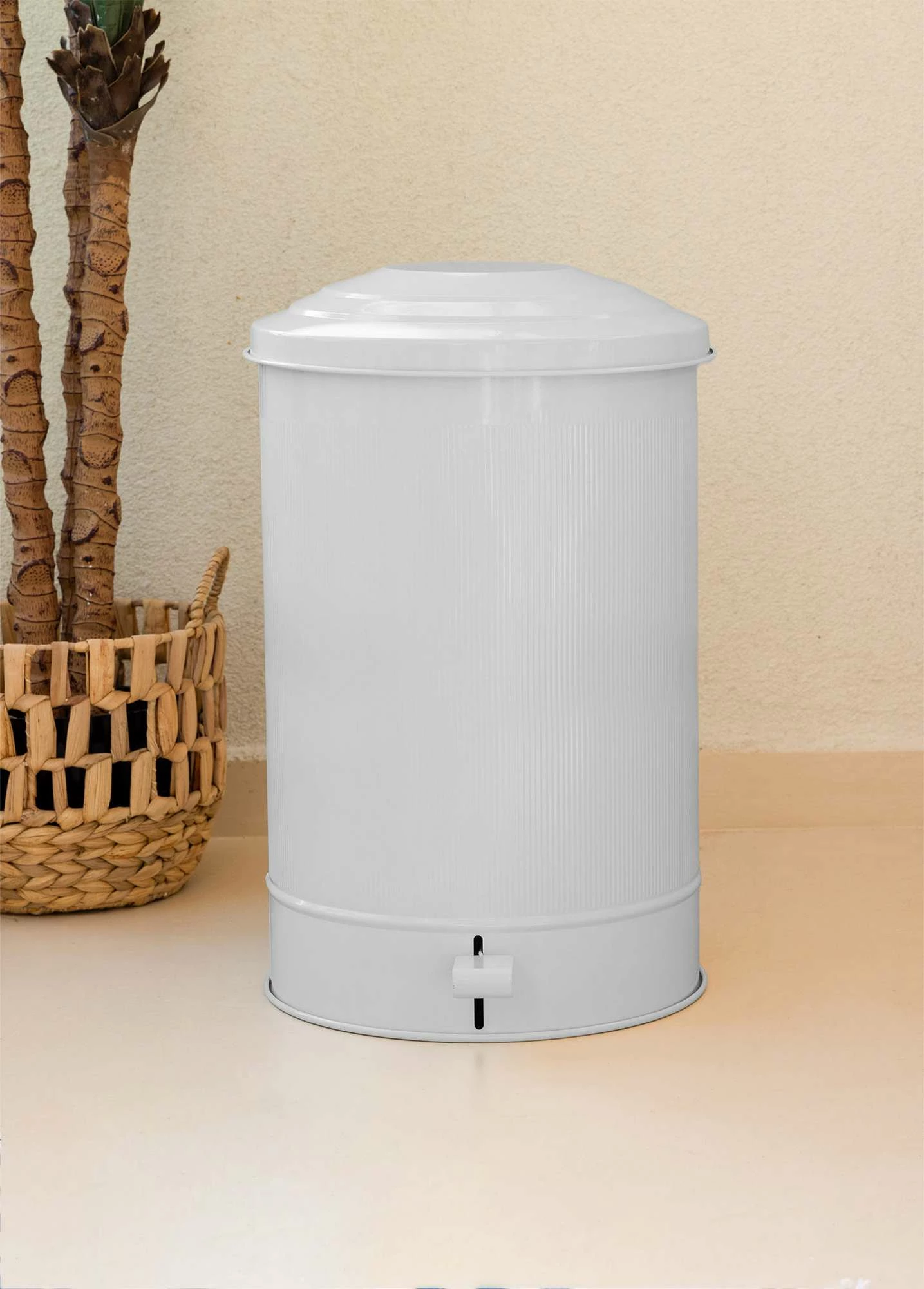 Galvaniziran bel koš za organizacijo, Mijolnir, STP0014, 35x32x52 cm