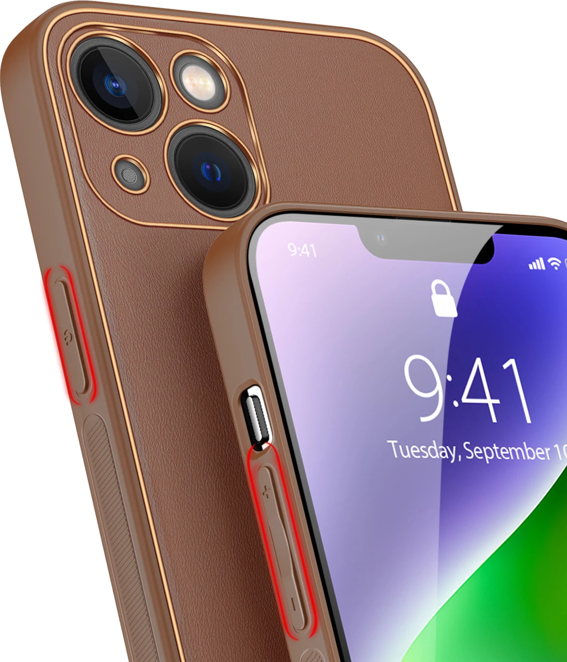 Ovitek za iPhone 14 Plus, Dux Ducis Yolo, rjav