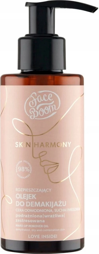 Olje za odstranjevanje ličil Face Boom Skin Harmony Nourishing Makeup Remover Oil Wonderful Choice za ženske, 130 ml
