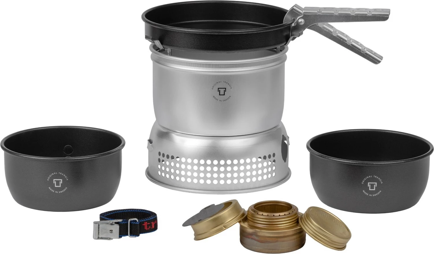 Kampinški komplet štedilnika Trangia 27-5/UL, 1 kuhališče, 2 lonca 1 L, 745 g, srebrn