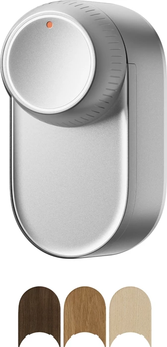 Pametna ključavnica za vrata SwitchBot Lock Ultra W5600000S, Wi‑Fi + Bluetooth, HomeKit/Google/Alexa/IFTTT, srebrna