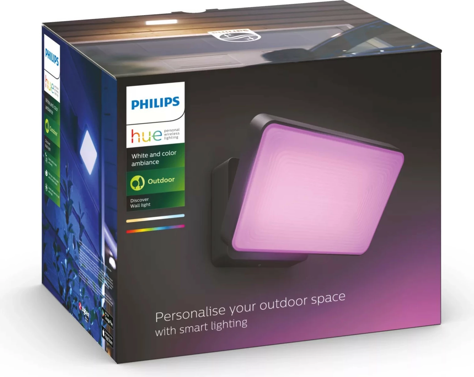Zunanja svetilka Philips Hue Discover, LED, črna