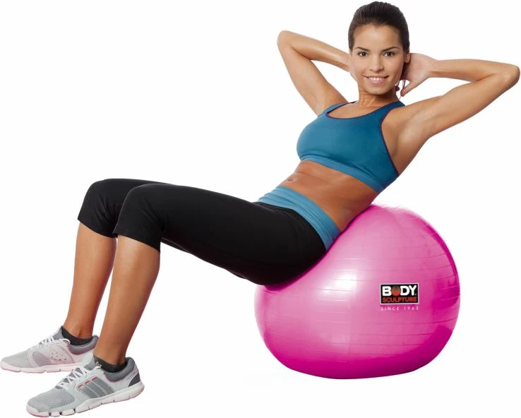 Gimnastična žoga proti pokanju Yakimasport BB 001, 56 cm, roza