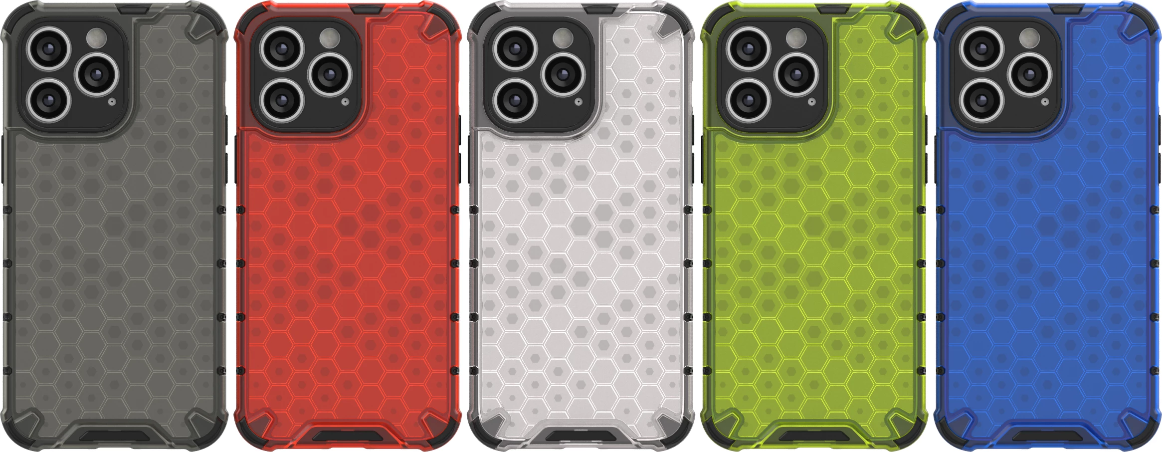 Ovitek Honeycomb Hurtel za iPhone 14 Pro, črn