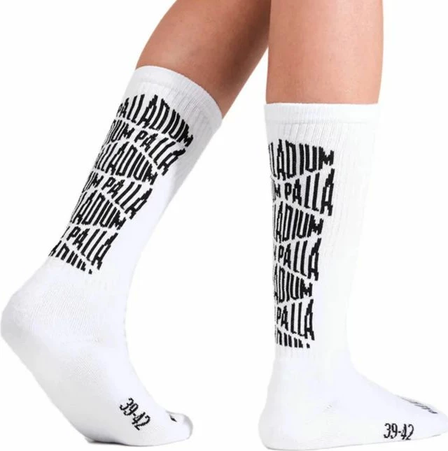 Nogavice srednje dolžine Jacquard JACQUARD MID SOCKS 2 SX7385-100 Palladium, bele, za moške in ženske