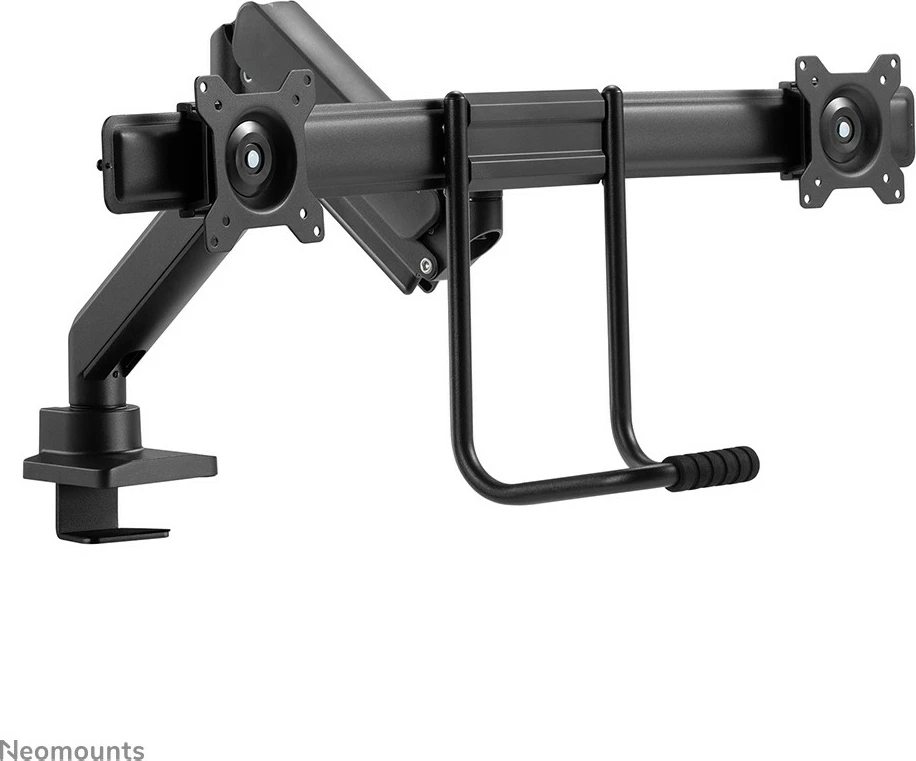 Nagibno stojalo za dva monitorja Neomounts DS75-450BL2, objemka/gnom, 8 kg, 17"-32", 100 x 100 mm, črno