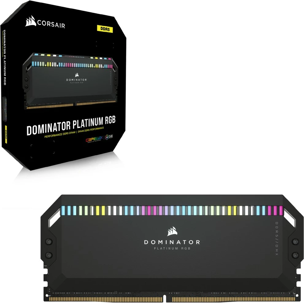 RAM pomnilnik Corsair Vengeance RGB 32GB (2x16GB) DDR5 6000MHz, črn