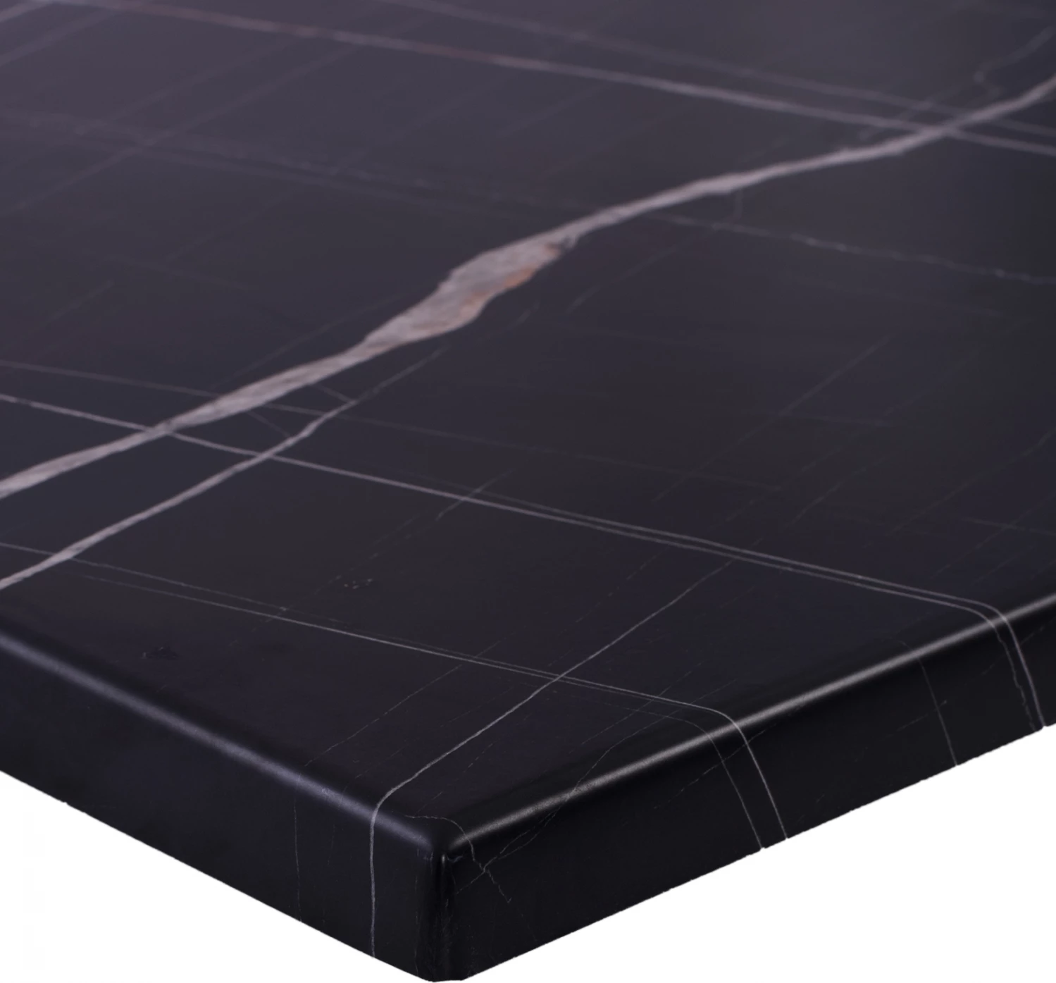 Plošča mize iz črnega marmorja 741 Werzalit 80x80