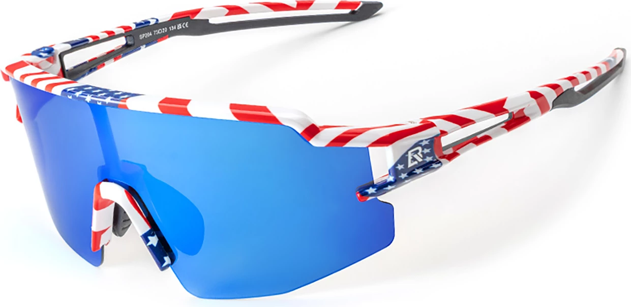 Športna očala z polariziranimi lečami, korekcijskim vložkom, okvir USA, modra stekla, večbarvna Rockbros 14120008003