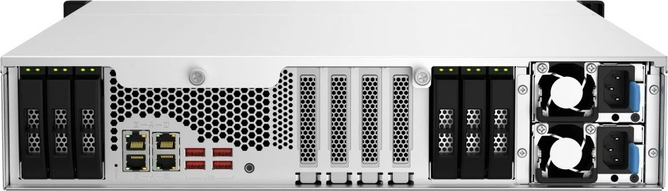 NAS strežnik QNAP TS-h1887XU-RP-E2336-32G, Intel Xeon E-2336, 32 GB RAM, 2U, črn