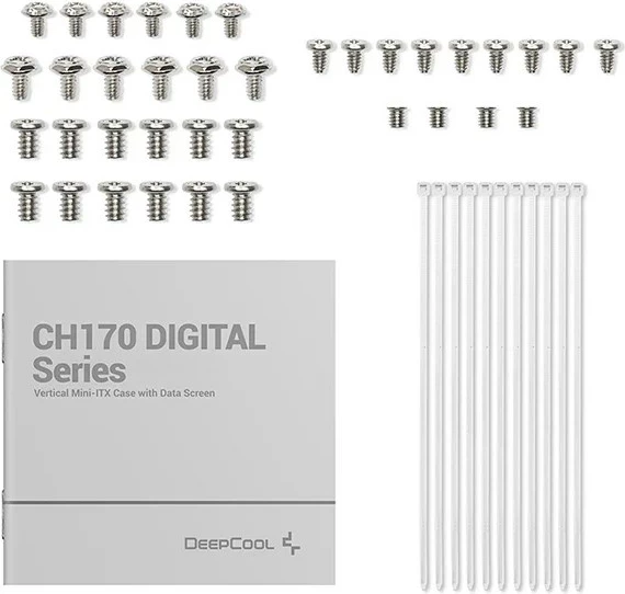 Ohišje DEEPCOOL R-CH170-WHNPI0D-G-1, stolp, belo