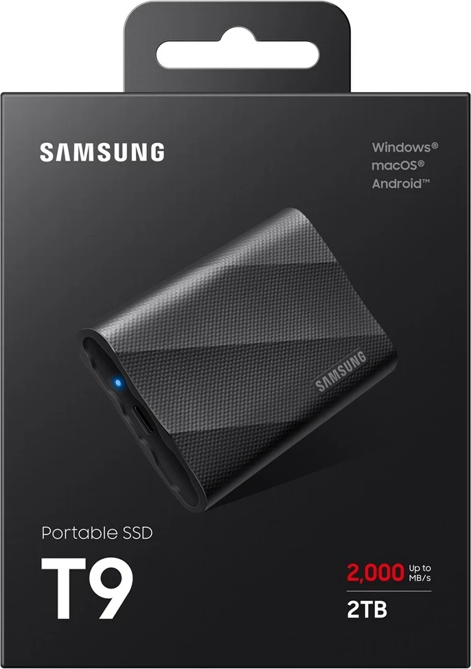 Prenosni SSD 2TB, Samsung MU-PG2T0B, USB Type-C 3.2 Gen 2, črn