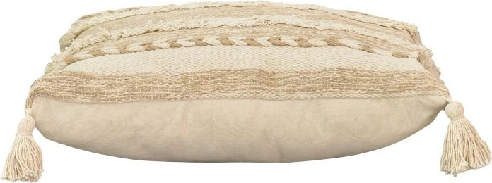 Blazina, bež tkanina Rozi Inart, 45x45x2.5 cm