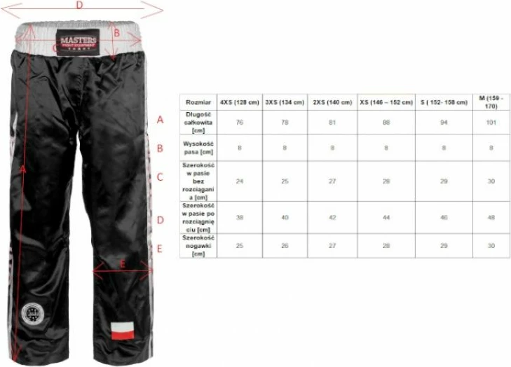 Športne hlače za moške Masters, rdeče