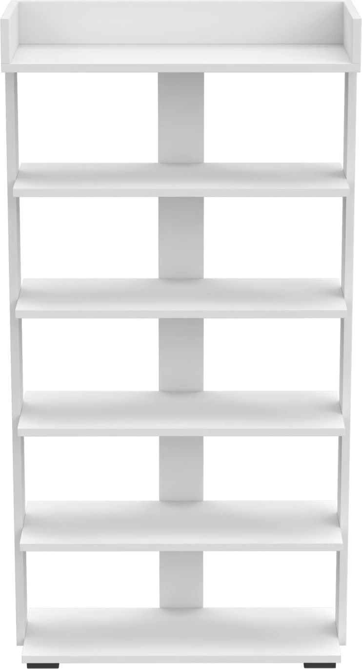 Stojalo za čevlje RIBBER FH18191.01 melamin v beli barvi 73x30x142Hcm