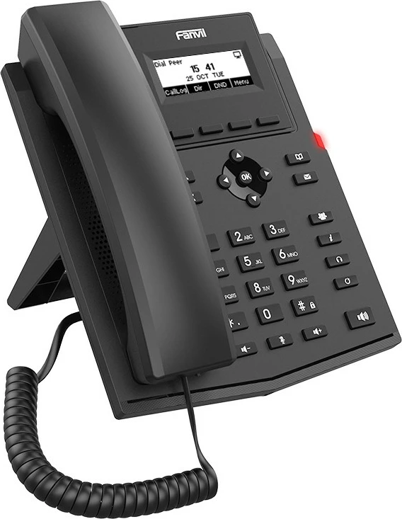 IP telefon, 2 liniji, črn Fanvil X301P