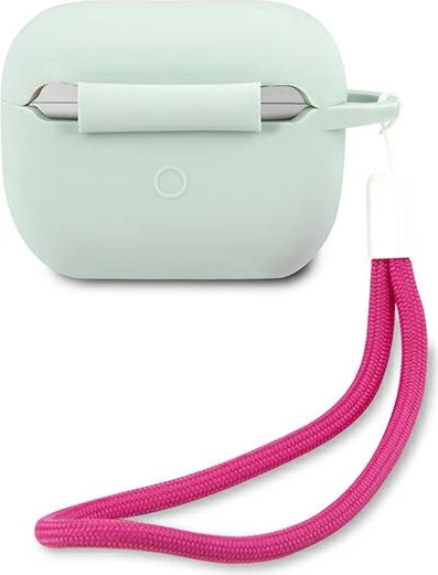 Ovitek za Apple AirPods Pro, Guess GUACAPLSVSBF, silikonski, modro-fuksija