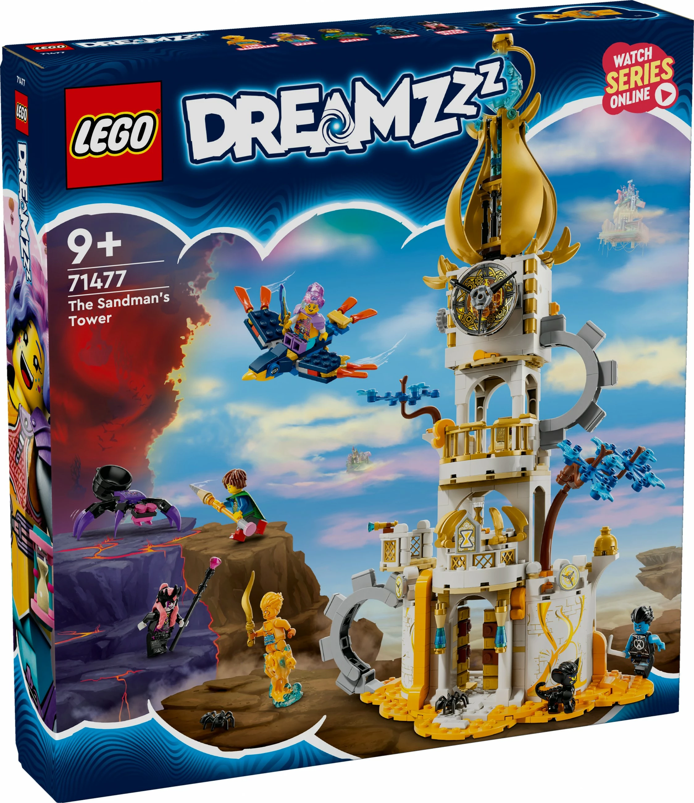 Gradbeni set Kula Sandmann, LEGO DREAMZzz 71477, 723 kosa, večbarven