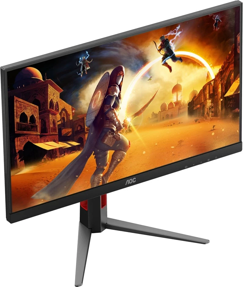 Gaming monitor 27", Full HD, 200 Hz, LED, črn z rdečimi detajli, AOC 27G4HA