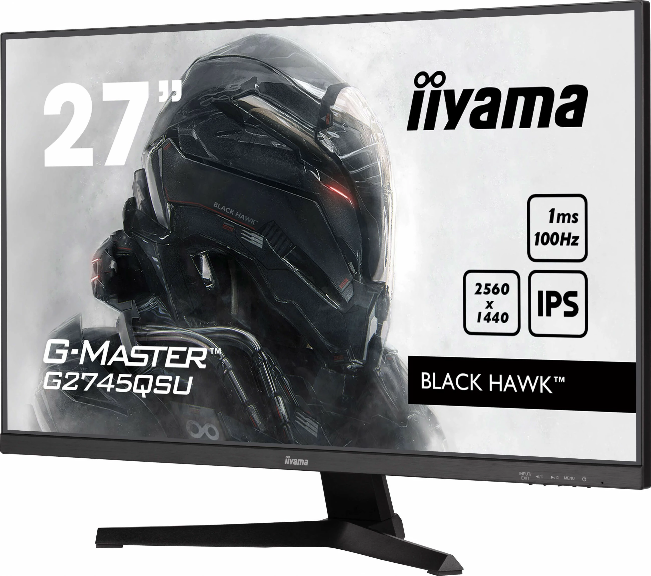 Monitor 27" IPS 2560x1440, 1 ms, 100 Hz, črn — iiyama G-MASTER G2745QSU-B2