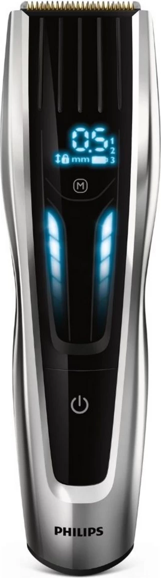 Električni brivnik za lase in brado z digitalnim zaslonom, Philips HC9450/15, črn
