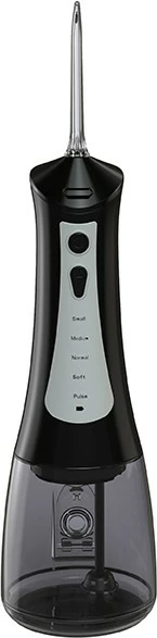 Oralni irigator Lafe CleanPRO, LAFFLO47480, 300 ml, črn, s 6 šobami